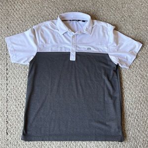 Travis Matthew- white/grey polo